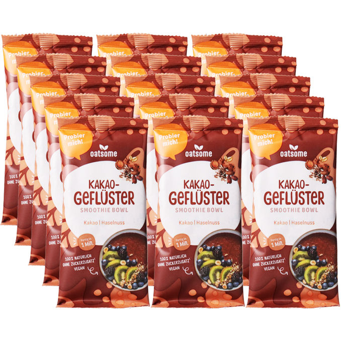 Oatsome Kakaogeflüster Smoothie Bowl, 15er Pack