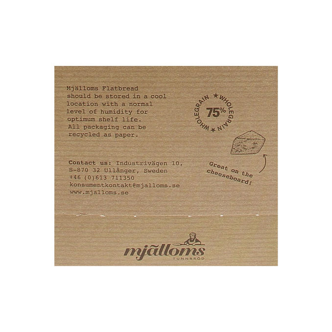 Knäckebröd Råg, 120 g från Mjälloms | Matsmart