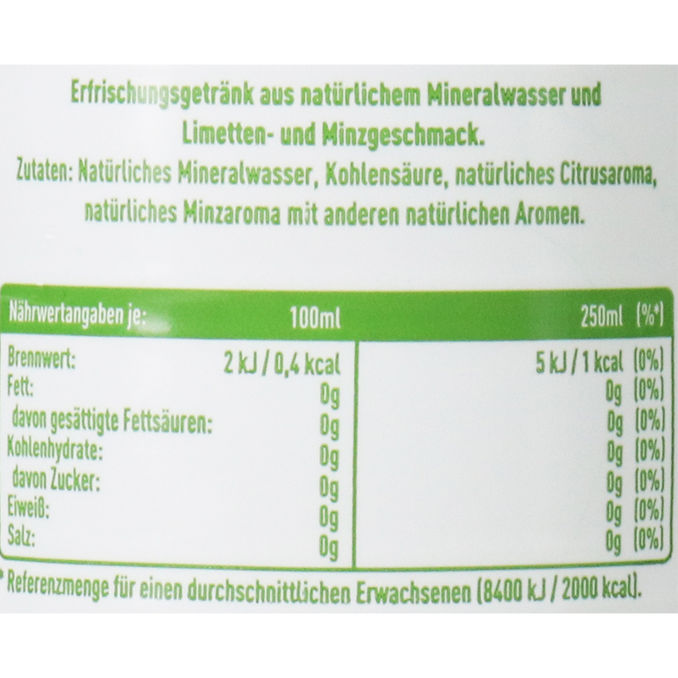 Vio Minz-Limetten-Wasser (EINWEG) zzgl. Pfand