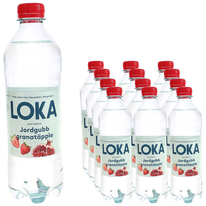 Loka Jordgubb Granatäpple 12-pack