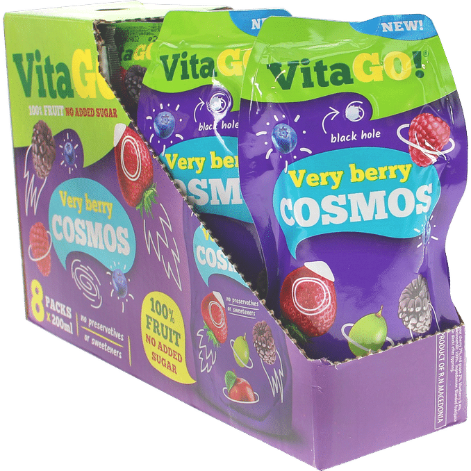 VitaGo Fruktdryck Very Berry 8-Pack