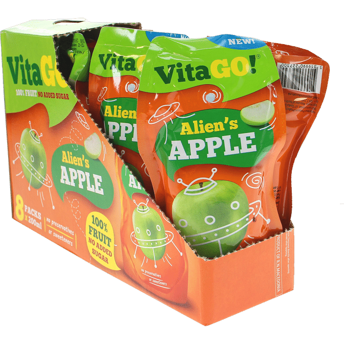 Läs mer om VitaGo Fruktdryck Äpple 8-pack