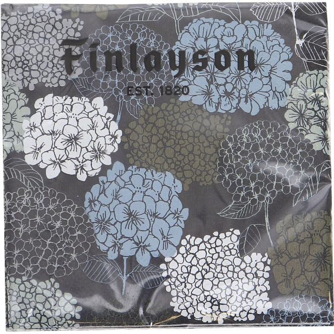 Finlayson Blomster Servietter Blå Hvid 24 cm. 20stk