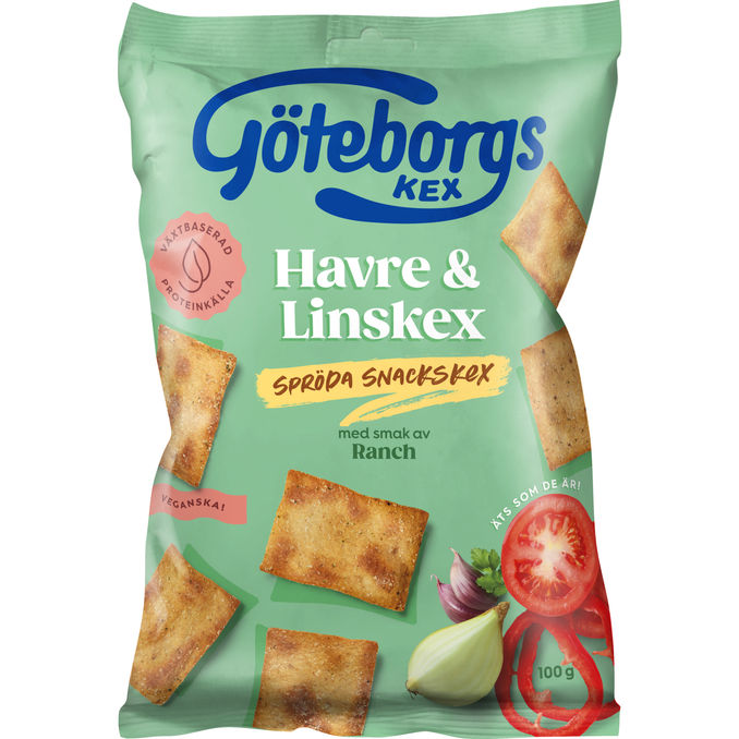 Göteborgs kex Havre & Linse Kiks Ranch 100 g