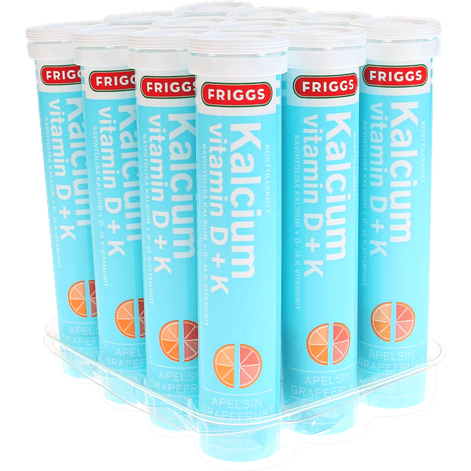 Läs mer om Friggs Brustabletter Kalcium Vitamin D & K 12-pack