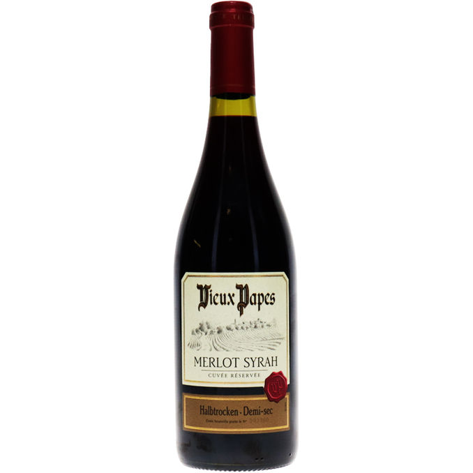 Vieux Papes Rotwein halbtrocken, 12% Alkohol