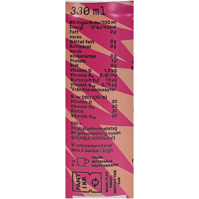 Naia Energidryck Pure Peach 24-pack