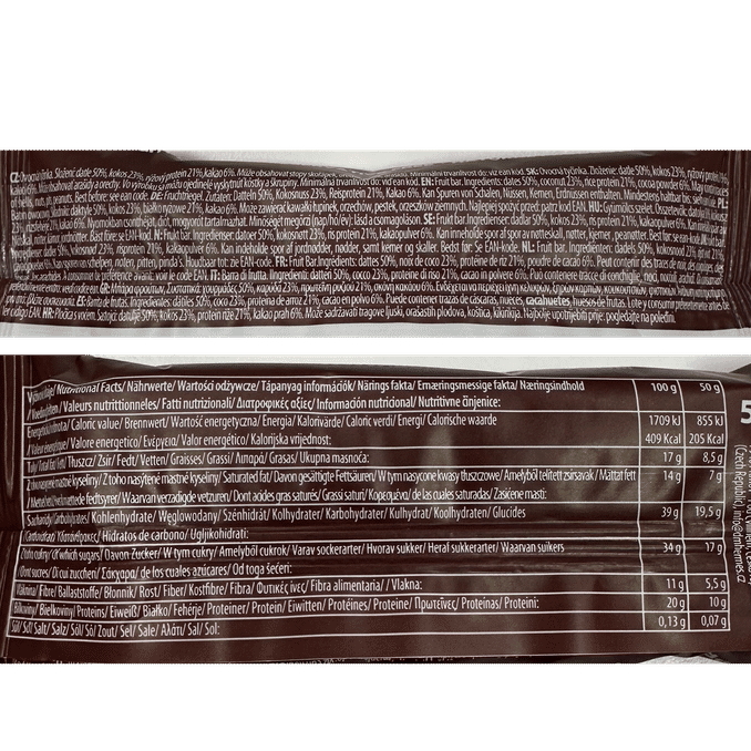 Bombus Raw Protein Protein Bar Kokos & Kakao 20-pak