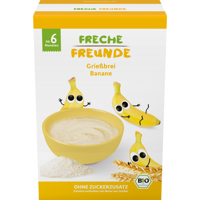 Freche Freunde BIO Grießbrei Banane