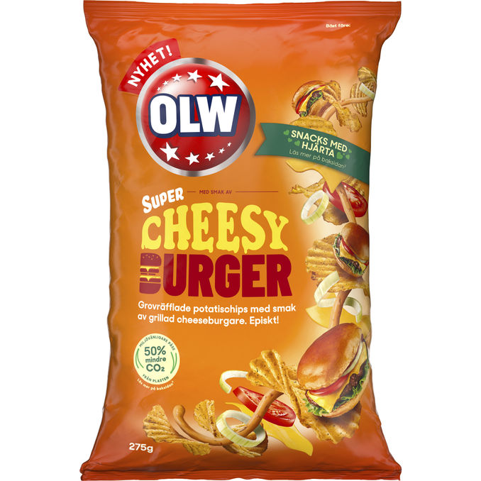 OLW 2 x Chips Cheesy Burger