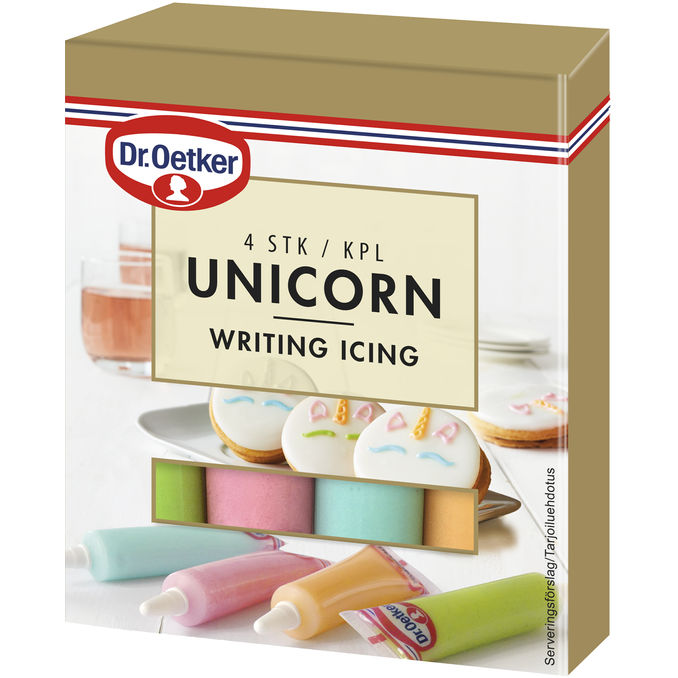 Dr.Oetker 2 x Dekoration Kristyr Unicorn