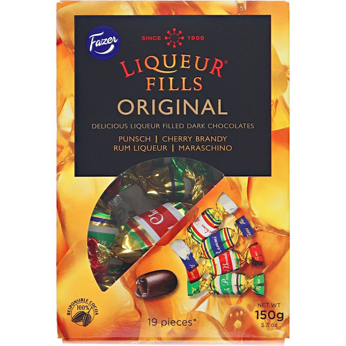 Fazer Likørfyldte Chokolader 150 g