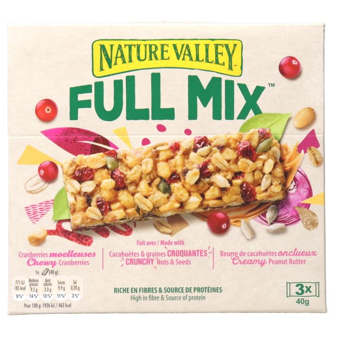 Nature Valley Müsliriegel mit Cranberries, 3er Pack