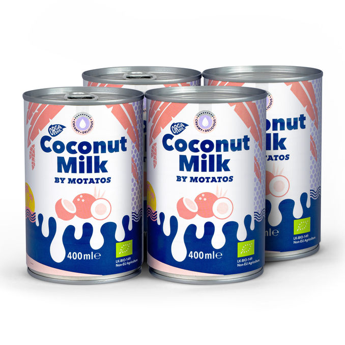 By Motatos Kookosmaito Luomu 4-pack
