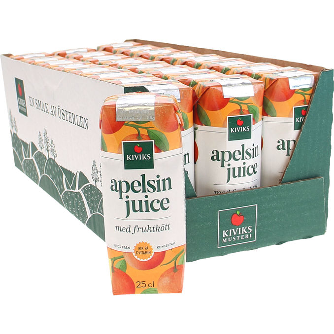 Kiviks Musteri Appelsinjuice Frugtkød 24-pak