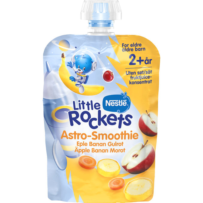 Nestlé Little Rockets Astro-Smoothie Äpple Banan & Morot 
