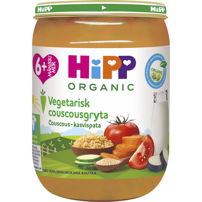 Hipp Økologisk Børnemad med Vegetarisk Couscous