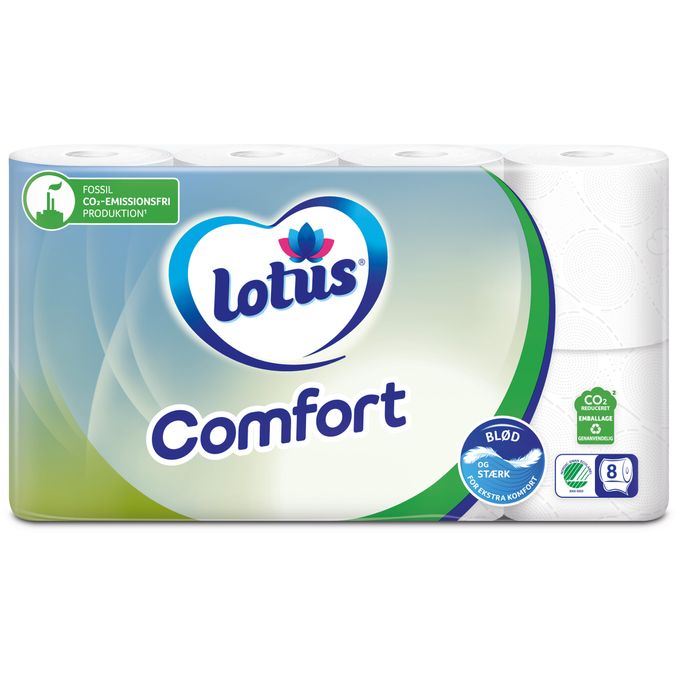 LOTUS Toiletpapir Comfort 8-pak