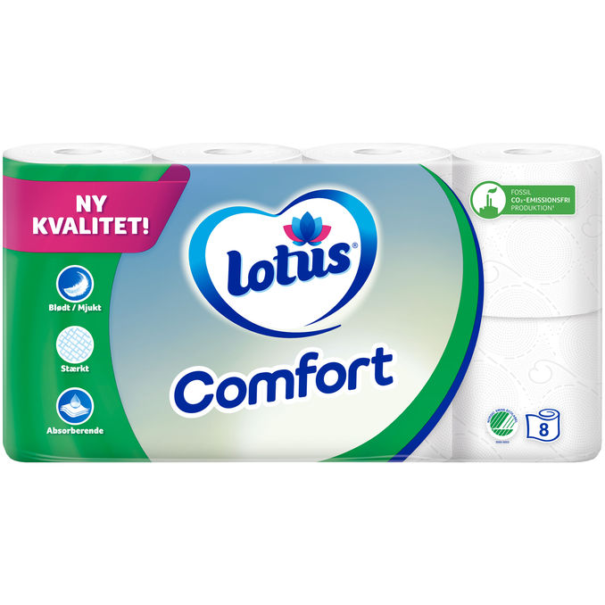 LOTUS Toiletpapir Comfort 8 ruller