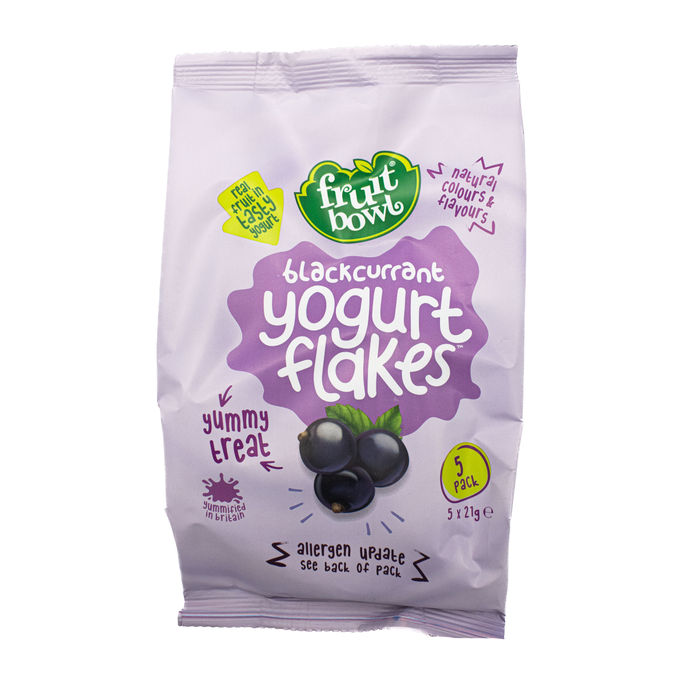 Fruit Bowl Blackcurrant Yogurt Flakes 5 x 21g, 105g from Fruit Bowl