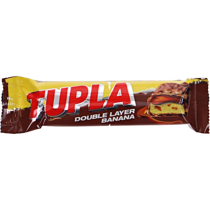 Tupla Suklaapatukka Double Layer Banana
