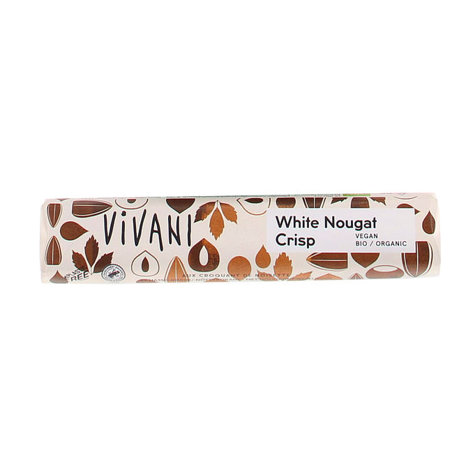 Vivani Hvid Nougat Bar Vegansk