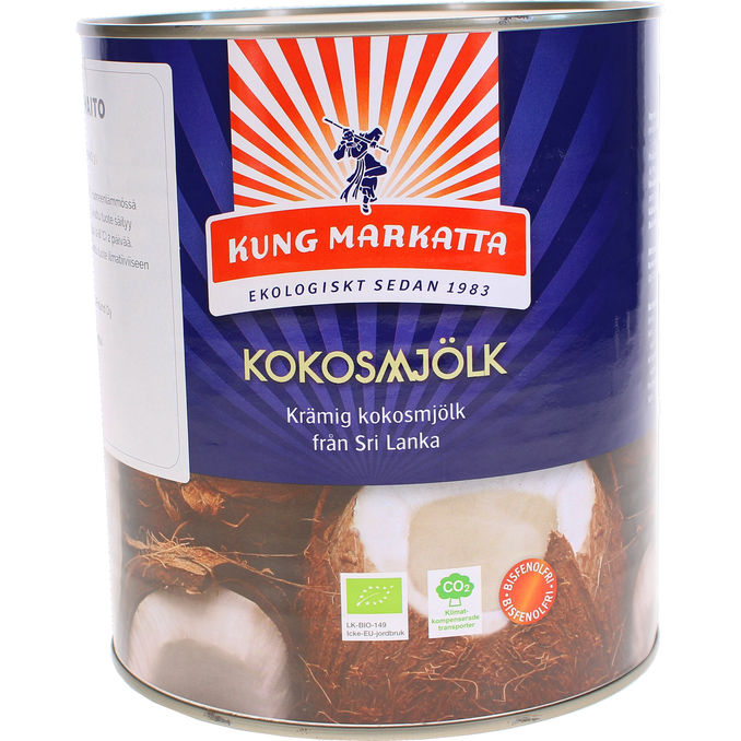Kung Markatta Kookosmaito Luomu 3 L