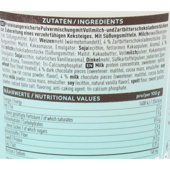 High Protein Cookie Dough Double Chocolate Chip, 100g von Shape