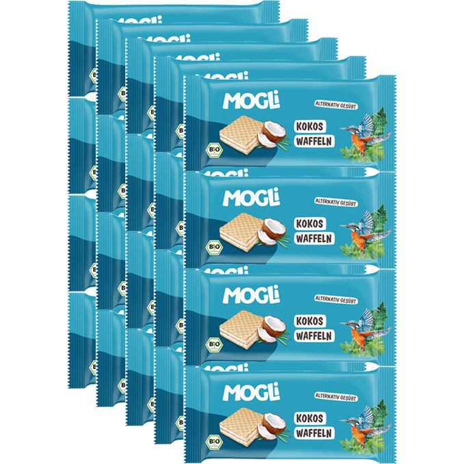 MOGLi BIO Kokos Waffel, 20er Pack