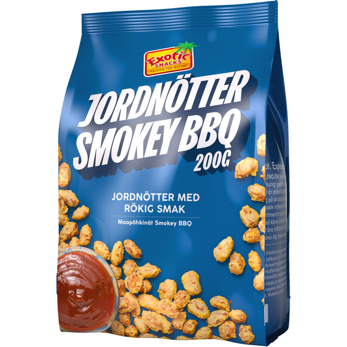 Exotic Snacks 2 x Jordnötter Smokey BBQ