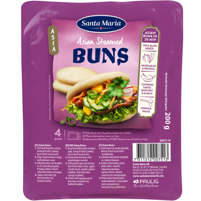 Santa Maria Asian Steamed Buns