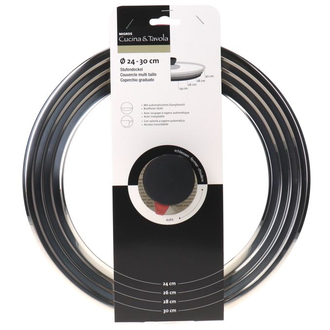 Gastro Stufendeckel, 24-30cm