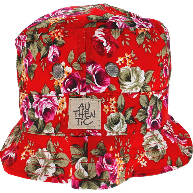 Authentic  Bucket Hat Rød 60cm 