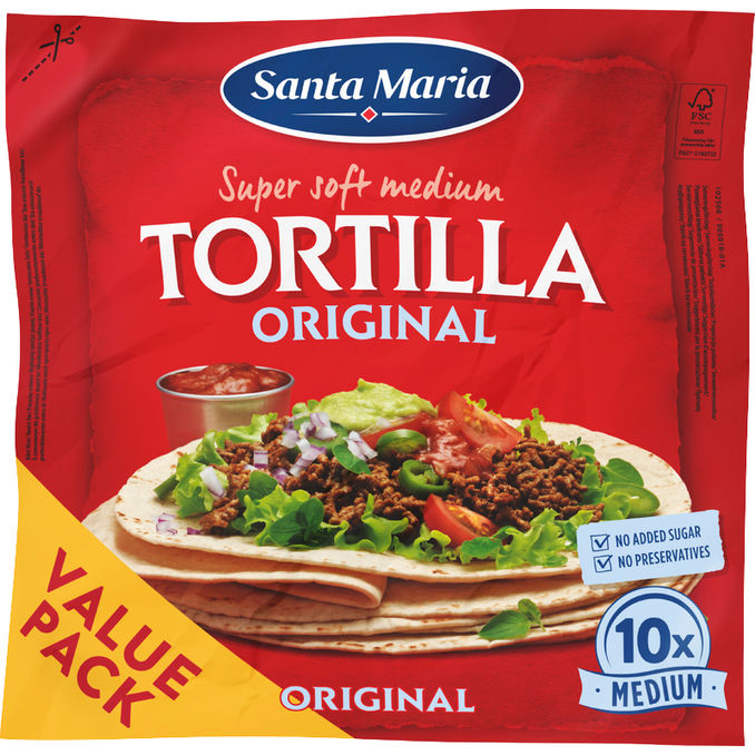 Santa Maria Tortillaleivät Original