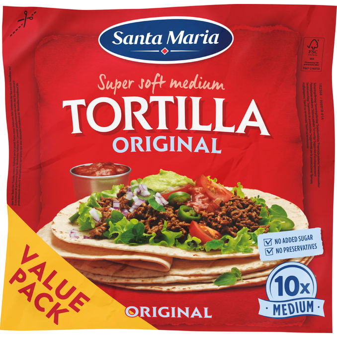 Santa Maria Tortillabröd 10-pack