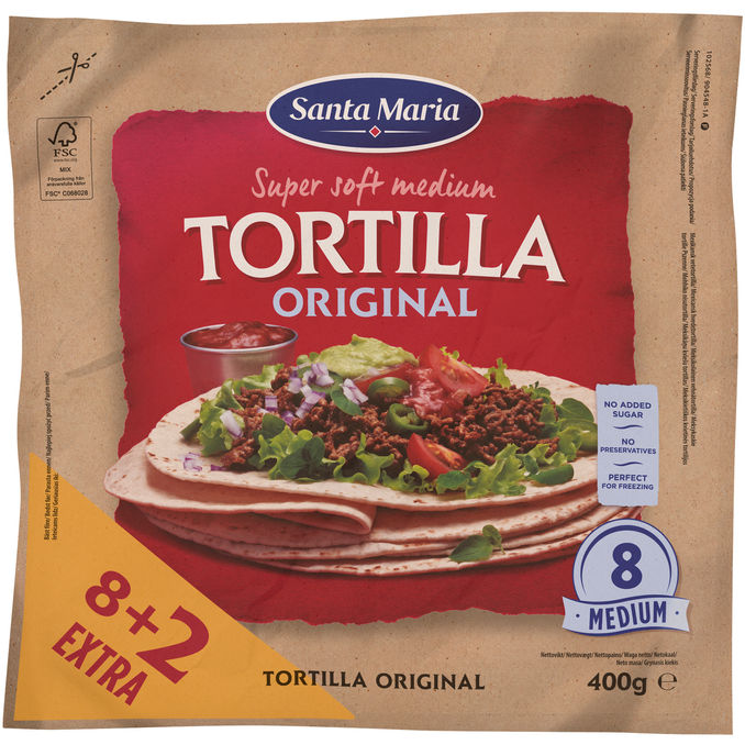 Läs mer om Santa Maria 3 x Tortillabröd 10-pack