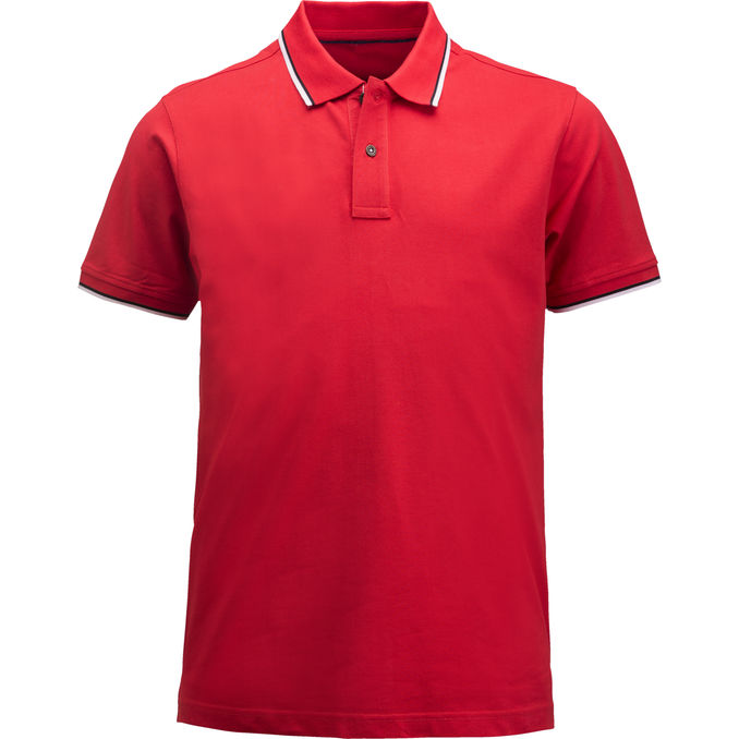 Cutter & Buck Piké Polo Herr Röd Stl Medium