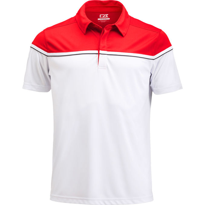 Cutter & Buck Sportpiké Polo Herr Röd Small