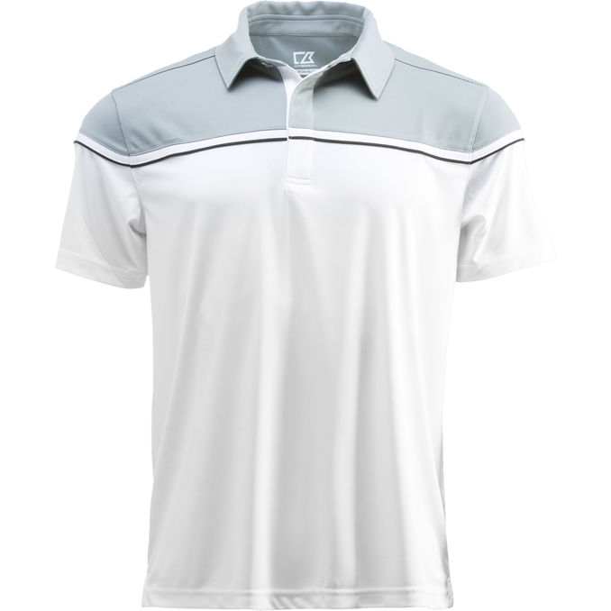 Cutter & Buck Miesten Pikeepaita Valkoinen/Harmaa S-koko