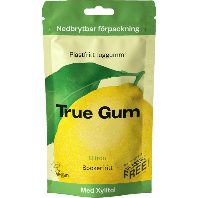 2 x True Gum Lemon Tuggummi