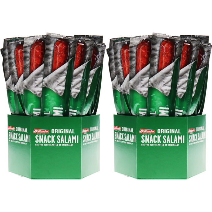 Mini Salami classic, 2x 40er Pack, 80x 25g von Böklunder Motatos
