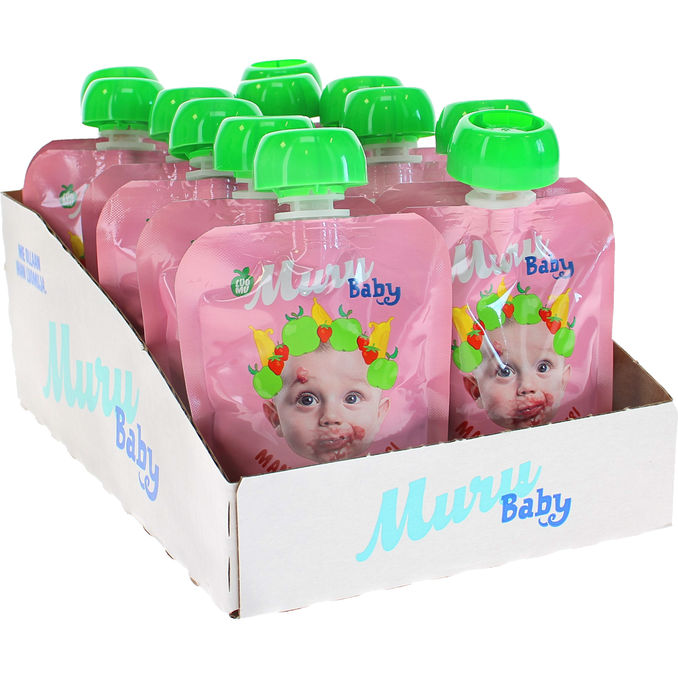 Muru Baby Mansikkamaisteri Jogurttismoothie 12-pack