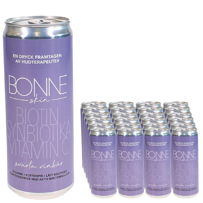 Bonne Skin Svart Vinbär Dryck 24-pack
