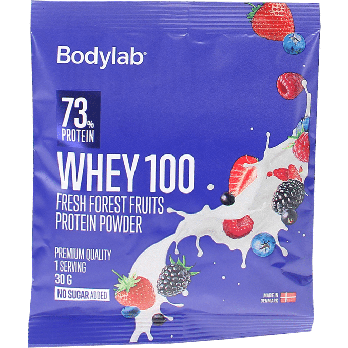 Läs mer om Bodylab Whey 100 Forest Fruit Proteinpulver