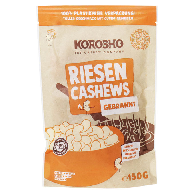 Korosho Riesen Cashews gebrannt