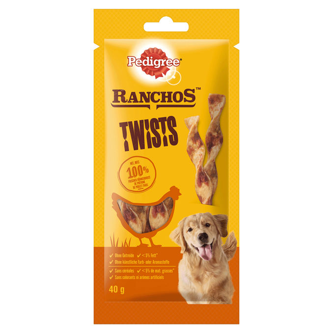 Pedigree Hundesnack Ranchos Twists mit Huhn