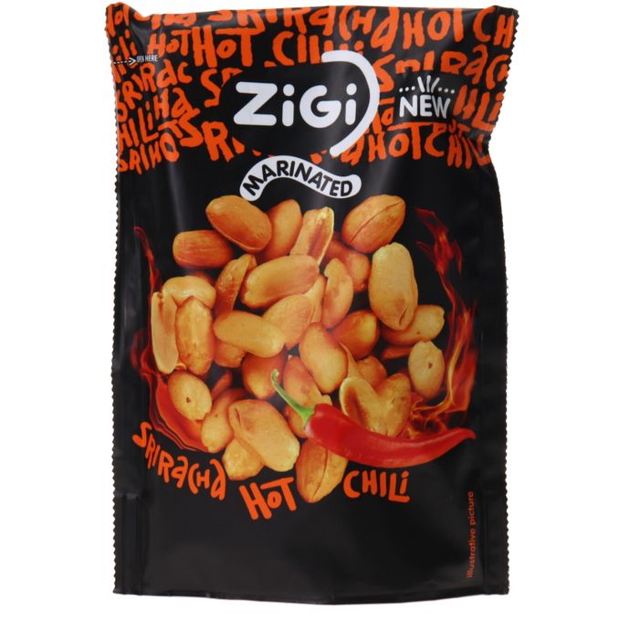 Zigi Marinierte Erdnüsse Sriracha Hot Chili