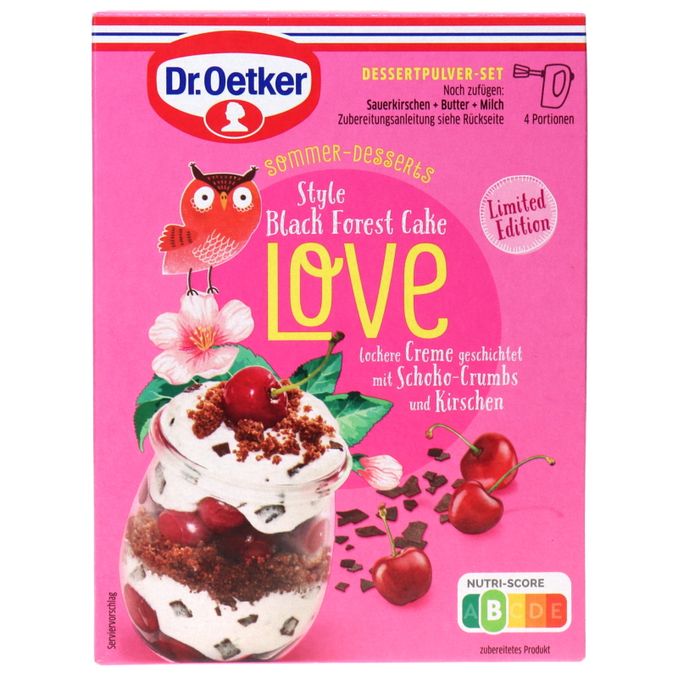 Dr. Oetker Sommer-Dessert Style Black Forest Cake Love