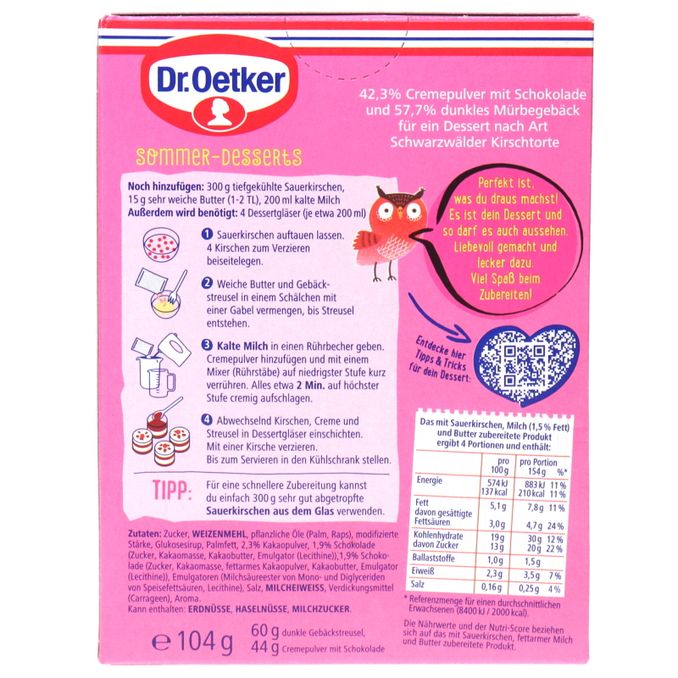 Dr. Oetker Sommer-Dessert Style Black Forest Cake Love