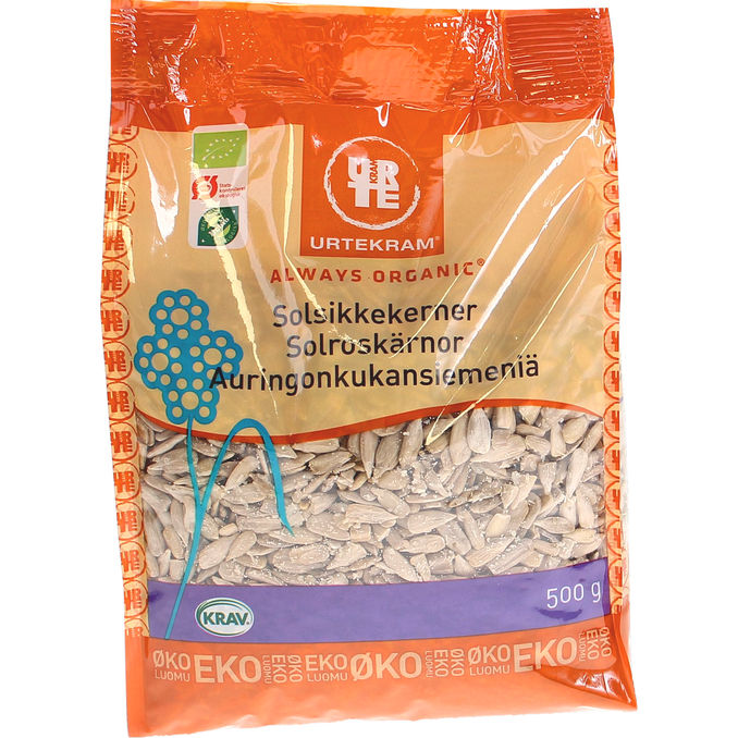 Solrosfrön Eko, 500 g från Urtekram | Matsmart